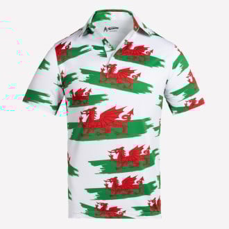 Welsh Flag Y Ddraig Goch Polo